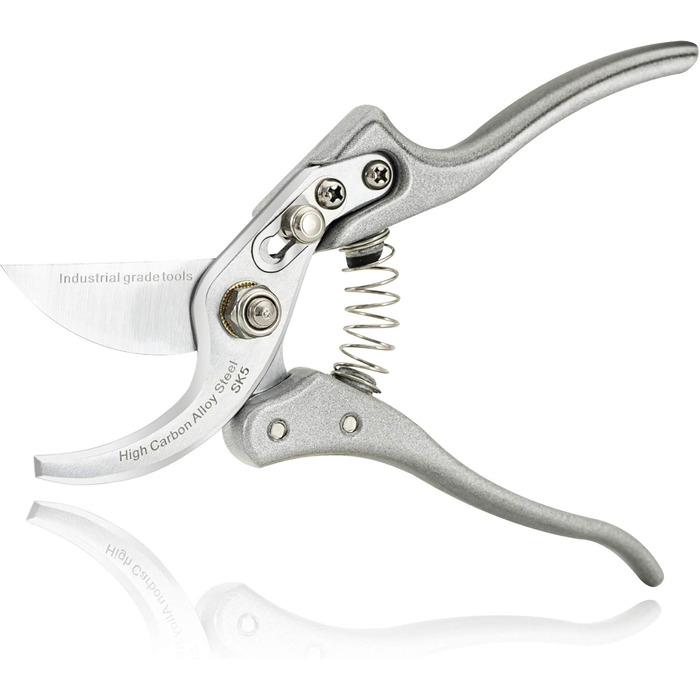 Садові ножиці з нержавіючої сталі, садові ножиці для зрізання квітів, обрізки рослин, дерев, живоплотів, бонсай, збору фруктів, зроблені в Японії, срібні