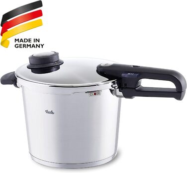 Скороварка (6 л, Ø 22 см) Скороварка з нержавіючої сталі, 2 рівні приготування - Індукційна скороварка одинарна