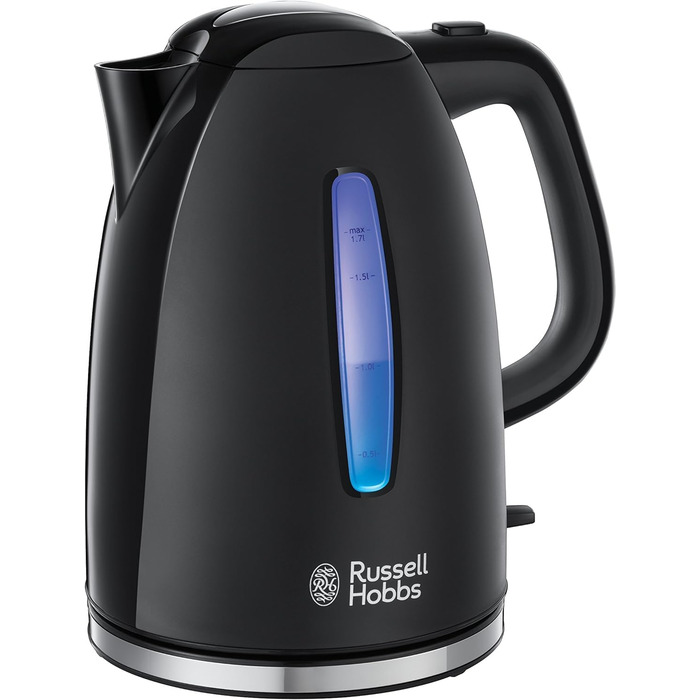 Набір для сніданку Russell Hobbs з 2 шт. електричний чайник (2400 Вт, світлодіодне освітлення) тостер (дуже широкі слоти для тостів) серія Textures Plus