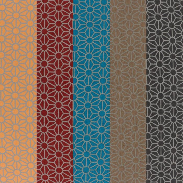 Товста підлогова подушка Lara - Висота 20-25 см - Пуф - Оттоманка - Табурет - 40x40x25 см - 100 бавовна (Захід сонця/Персик) Захід сонця / Персик