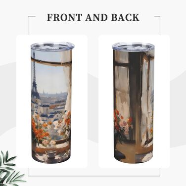 Кухоль з прямою трубочкою, 590 мл, красиві пілони вдалині, дорожній кухоль з принтом, підходить для кемпінгу, офісу та дому.