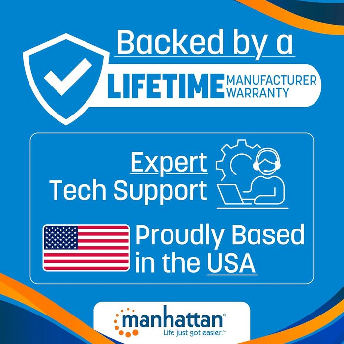 Замок для ноутбука Manhattan з тросом сталевим (1,4 м) та ключем 440271, 1,4 м сталевий трос