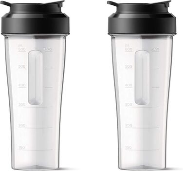Міксер Philips HR3655/00 (1400 Вт, технологія ProBlend 6 3D, скляний контейнер 2 літри, 2 чашки для пиття, можна мити в посудомийній машині) нержавіюча сталь