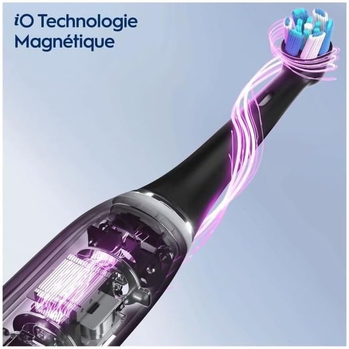 Електрична зубна щітка Oral-B iO 5N, чорна, Bluetooth, 1 щітка, 1 дорожній футляр