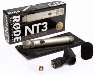�DE NT3 Універсальний 3/4-дюймовий кардіоїдний студійний конденсаторний мікрофон для музичного продакшну, польових записів і запис