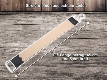 Шкіряна коров'яча шкіра Strop з ножем для бритви для бороди 5/8 дюйма та набором із золотого травлення з 2 предметів за вигідною ціною від InstrumenteNRW, що базується в Німеччині