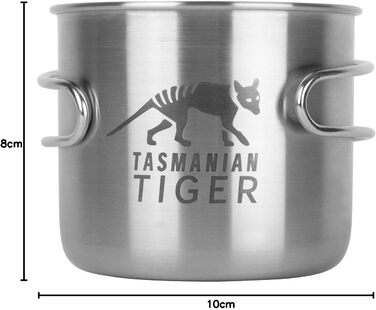 Чашка Tasmanian Tiger TT Handle Mug 500 - ідеальна для активного відпочинку та кемпінгу, з нержавіючої сталі, 500 мл, сумісна з пляшкою об&39ємом 1 л з широким горлом та тримачем для пляшок TT