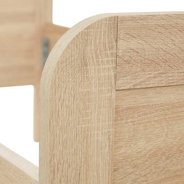 Ліжко для людей похилого віку Homestyle4u 120x200 Comfort з рейковою основою, комфортна висота, натуральне дерево, піднятий вхід, надзвичайно високе дерев&39яне ліжко для людей похилого віку Артикул 3319