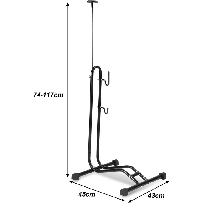 Частини підлогової велосипедної стійки, 3 функції, придатні для підвішування або розміщення по горизонталі та вертикалі, від 20 до 29 дюймів, підходить для переднього або заднього колеса, надійна підставка, 2