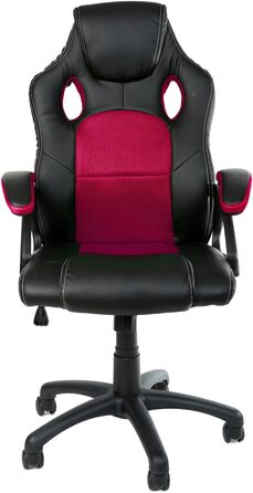 Геймерське крісло Panorama24, ігрове крісло для офісу, крісло для керівника, ергономічне, винно-червоне, 9 варіантів кольорів, м&39які підлокітники, механізм нахилу, вантажопідйомність до 150 кг, сертифікований підйомник TV