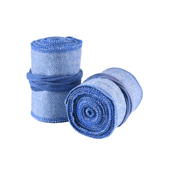 Середньовічні накидки на ноги Battle-Merchant для чоловіків та жінок, пара, візерунок &quotялинка&quot для середньовічних штанів або штанів вікінгів, бавовна, вікінги, LARP синій/натуральний