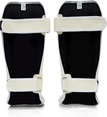 Щитки для гомілок Fairtex SP3 Muay Thai для чоловіків, жінок та дітей Тренування змішаних бойових мистецтв Висока якість, легкість та міцність Уникайте використання щитків під час тренувань Білий, розмір M