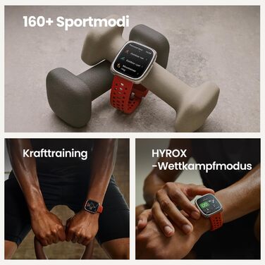 Розумний годинник Amazfit Active 2 з 1,75-дюймовим AMOLED-дисплеєм, офлайн-картами з GPS, 10-денним автономним часом, понад 160 спортивними режимами, водонепроникністю, відстеженням серцевого ритму та сну для Android та iPhone, чорним шкіряним квадратним 