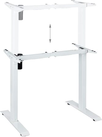 Електричний каркас столу Relaxdays з регулюванням висоти, розсувний, 71-121 см, каркас столу, сталь, білий