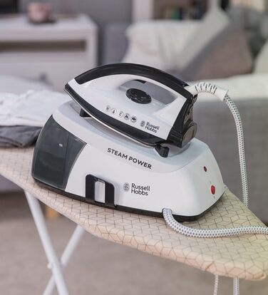 Парова прасувальна станція Russell Hobbs (2400 Вт, тиск пари 4,5 бар, знімний резервуар для води 1,3 л) Праска 24420-56 Парова пра