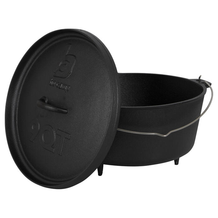 Казан з кришкою Bo-Camp Dutch Oven Cast Iron 31 cm / 7.1 L Black (2122415)
