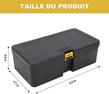 Пластикова коробка для приманки великої місткості, двошарова коробка для приманки, рибальська коробка зі знімним відділенням, багатофункціональний футляр для зберігання рибальських аксесуарів, міцна та довговічна, k