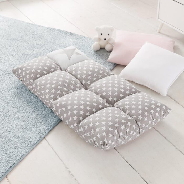 Дитяче крісло howa 2 в 1 шезлонг - регульована спинка в 6 положеннях 8602 сірий/білий