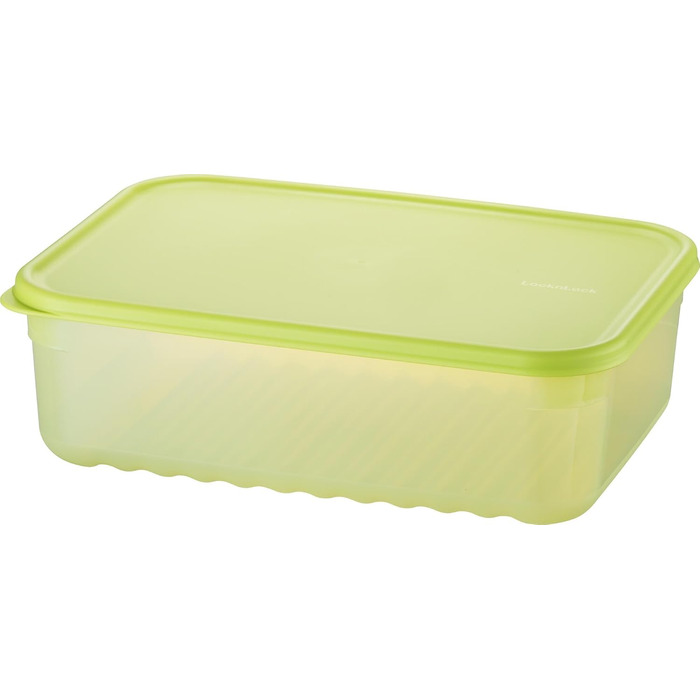 Контейнери для зберігання свіжих продуктів LocknLock Fresh Block з кришками набір із 2 контейнерів для зберігання продуктів, що штабелюються та не містять бісфенолу А можна використовувати в мікрохвильовій печі, морозильній камері та мити в посудомийній м