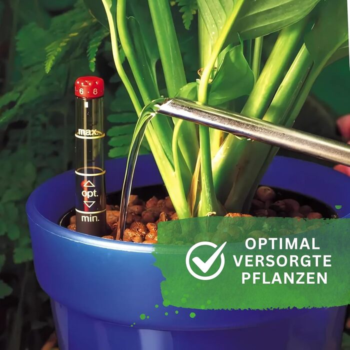 Культурний горщик Leni для гідропонних систем набір з індикатором рівня води Розміри на вибір 5-32 см круглі Міцний пластик (в упаковці 6 шт., Ø 13 см В 12 см)