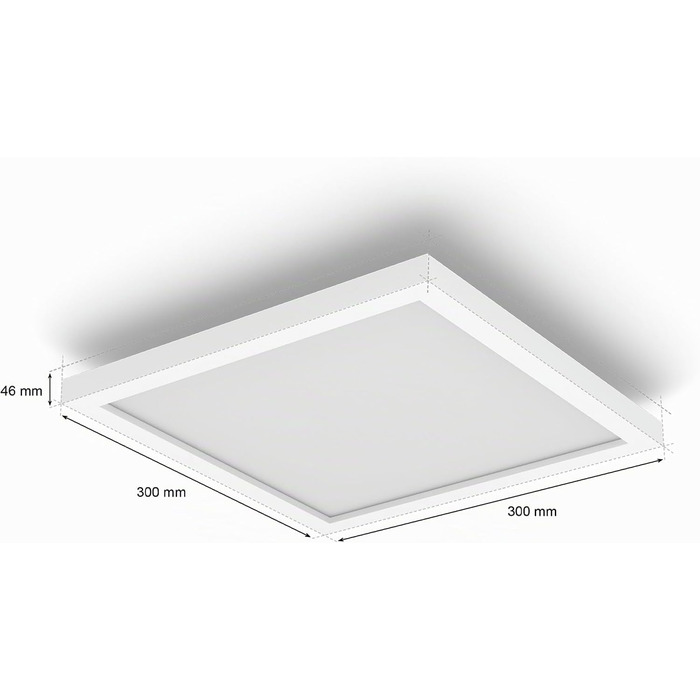 Світлодіодна панель Philips Hue Aurelle, 30 x 30 см, білий колір, нове покоління