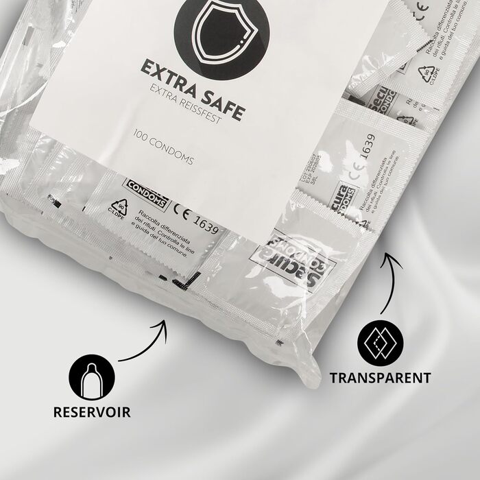 Презервативи Secura Extra Safe, 100 шт