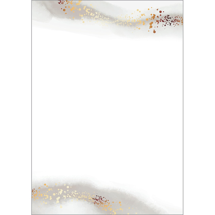 Високоякісний декоративний папір, папір для принтера Акварельний золотисто-бежевий, A4, 100 аркушів, мотив з обох боків, 90 г/м, виготовлений з екологічно чистого паперу, 625