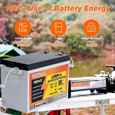 МІНІ-літієва батарея 12V 200Ah LiFePO4 з BMS Bluetooth 200A, автомобільна батарея, LiFePO4 200Ah Bluetooth, 15000 циклів 2560Wh глибокого циклу літієва батарея для автофургонів, сонячних систем, морських вантажівок, караванів