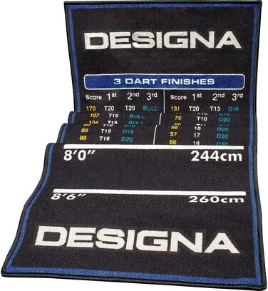 Міцний килим Designa Dart Mat (для дартсу, з нековзною основою)
