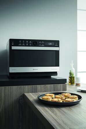 Багатофункціональна мікрохвильова піч Bauknecht Supreme Chef MW 3391 SX 5in1 /1000 Вт/33 л Варильна камера/гаряче повітря 1700 Вт/XXL Гриль 1200 Вт/DualCrisp & CrispFry /AutoClean/Приготування на парі/Функція плавлення та швидкого розморожування Одинарна