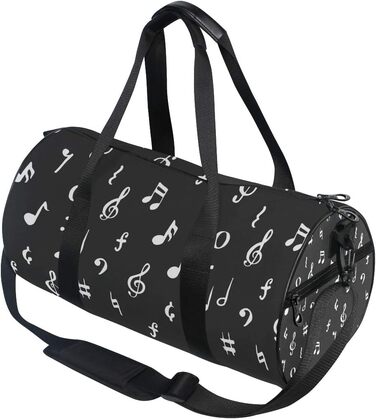 Спортивна сумка-дафл Musiknoten з канвасу для подорожей та на вихідні, чоловіча та жіноча, для спорту та ночівлі