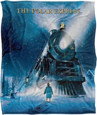 Ковдра Polar Express, дизайн офіційно ліцензований продукт, шовковисте, суперм&39яке покривало, 152 x 127 см