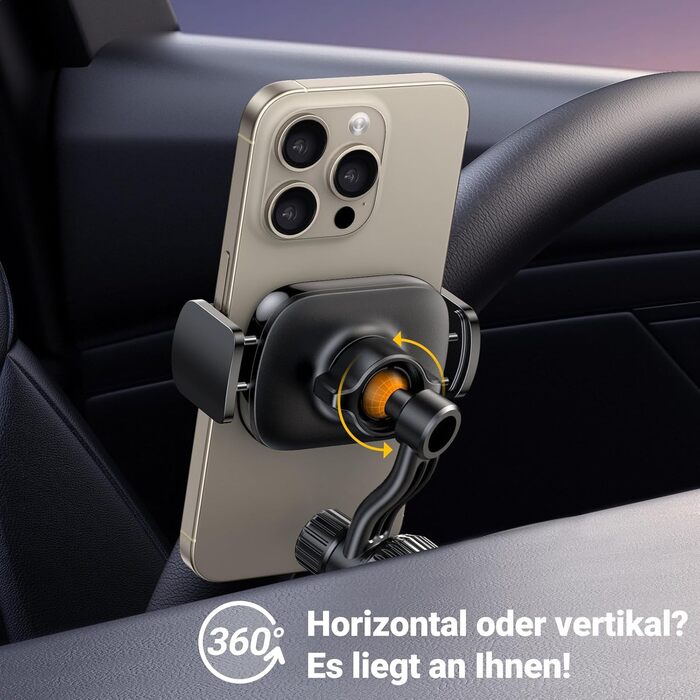 Тримач для мобільного телефону автомобільна вентиляція 360 поворотний тримач для мобільного телефону з міцним металевим гачком ком