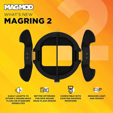 Кріплення софтбоксу MagRing 2 від MagMod Аксесуари для освітлення для фотографій MagBox Модульна база для спалахів Speedlite Новий та вдосконалений магнітний спідринг