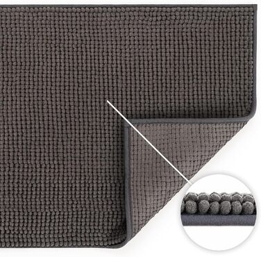 Килимок для ванни Blumtal 50x80 см синель - килимок для ванни сертифікований Oeko-TEX - килимки та килимки для ванни - килимок для