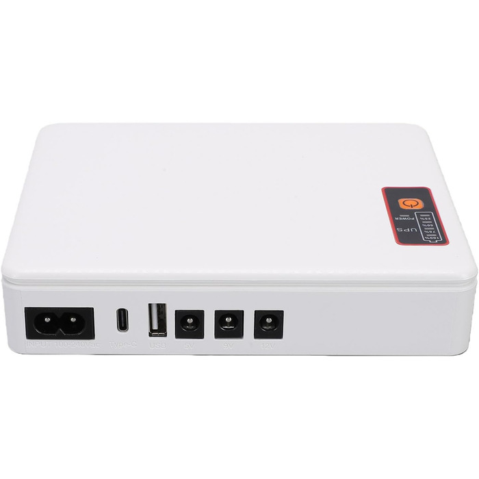 Міні-UPS акумуляторна батарея 20800 mAh, джерело безперебійного живлення для роутера, модему, камери відеоспостереження з кількома вихідними портами, DC, USB Type-C вихід (EU-штекер)