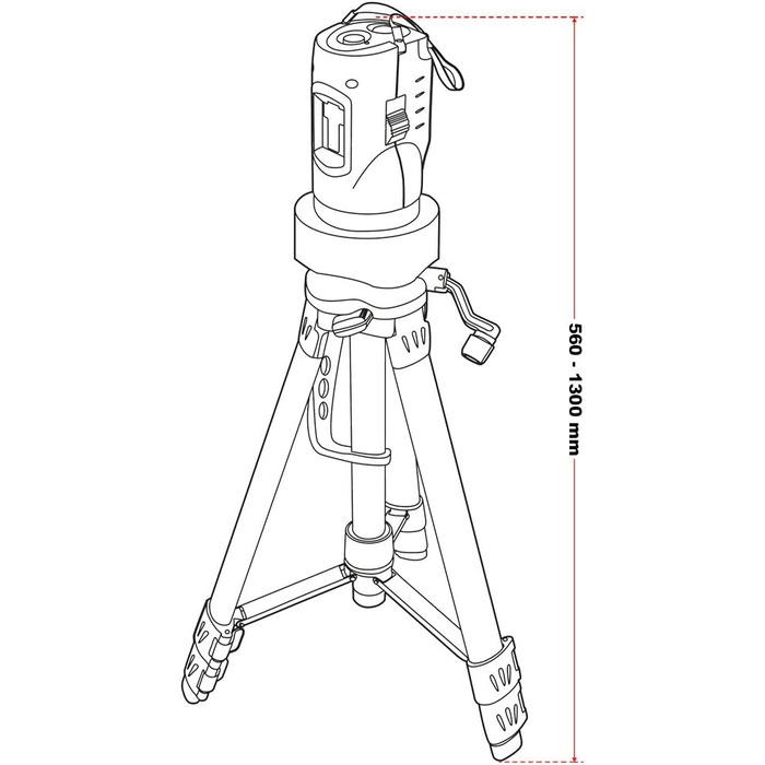 Поперечний лазерний нівелір Wiltec зі штативом 1,2 м, точність 0,5 мм/м, обертовий лазер для вимірювання кутів і поверхонь, пристрій для нівелювання