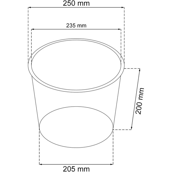 Каструля Time Cabinet об&39ємом 15,5 літрів зі вставкою 25 x 25 x 47,6 см білого кольору