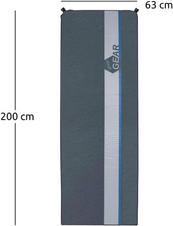 Ваш GEAR ISO 700 Самонадувний спальник 200x63x7 см Водонепроникний термокилимок Надувний матрац Надувне ліжко