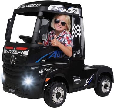 Дитячий електромобіль Mercedes Benz Actros Truck - Ліцензія - 4 x 45 Вт двигун - Повнопривідний 6 км/год - 2,4 ГГц пульт дистанцій