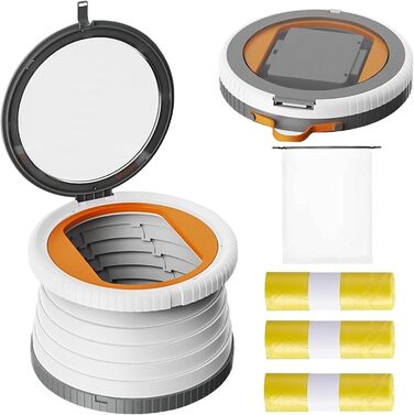 Дитяче сидіння для унітазу NAUXIU, складний горщик, складаний дитячий унітаз, вуличне сидіння для унітазу, дорожній горщик для діт