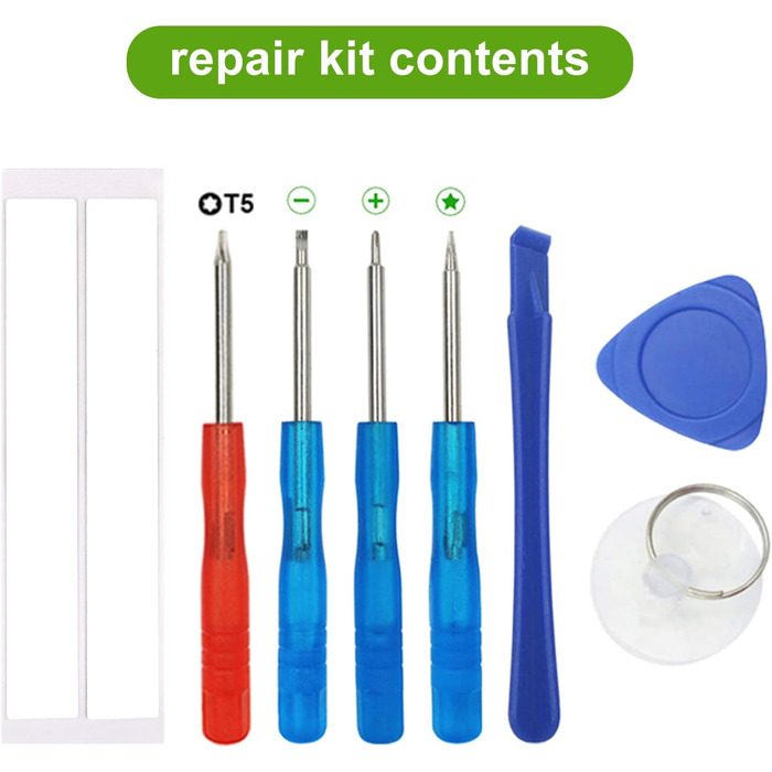 Заміна акумулятора, сумісного з iPod Nano 7, iPod Nano 7th, iPod Nano 5th 16G, A1446 616-0640 616-0639 з набором інструментів