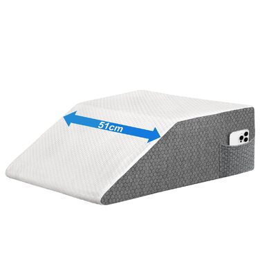 Венозна подушка Alyvisun від болю в колінах, стегнах, спині та шиї, клиноподібна подушка з піни 25D для підтримки післяопераційного відновлення, сну, відпочинку та кровообігу