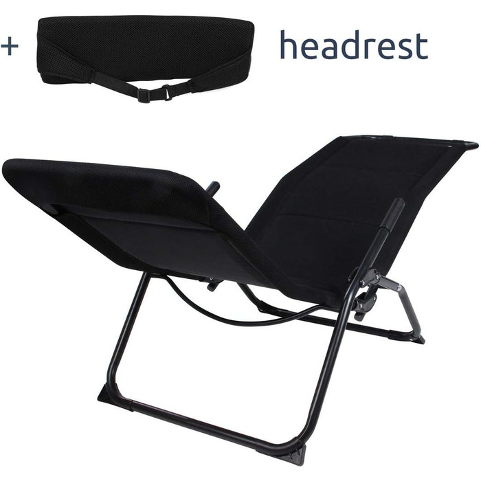 Ваш садовий шезлонг GEAR Lettino 3D, шезлонг для сауни з подушкою, шезлонг із швидковисихаючим 3D-сітчастим чохлом і чохлом для за