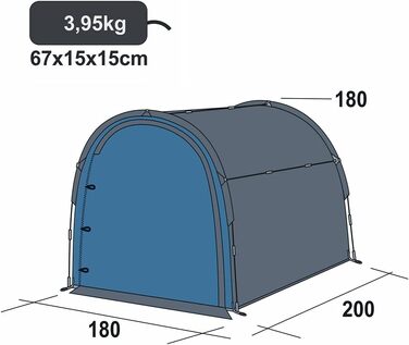 Водонепроникне спорядження Намет Велосипедний намет Універсальний намет із захистом від ультрафіолету 50 5000мм, 4 особи, 200x180x