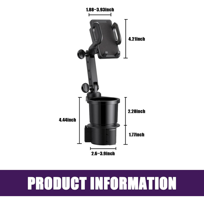 Автомобільний тримач для чашки, тримач для мобільного телефону, універсальний регульований тримач для чашки, універсальна автомобі