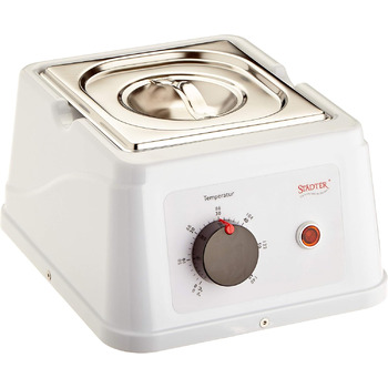 Штадтер Блок контролю температури з контейнером з нержавіючої сталі білий Для розтоплення та темперування шоколаду та кувертюру до 60C Standard White