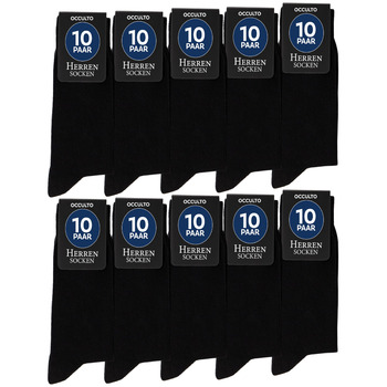 Чоловічі та жіночі чорні шкарпетки Occulto, 10, 20, 30 шт. (модель Hermann), розміри 43-46 Чорний