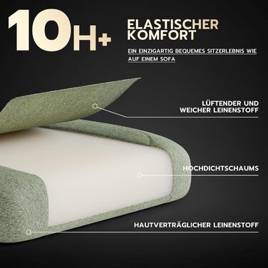 Ігрове крісло Тканинне офісне крісло, масажне ігрове крісло з підголівником, ергономічне гоночне ігрове сидіння з підставкою для ніг, 60 * 60 * 120 см (зелене)