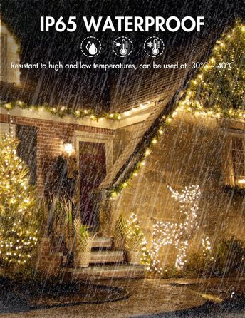 Казкові ліхтарі на відкритому повітрі з вилкою, 50M 500 світлодіодних казкових ліхтарів у приміщенні з пультом дистанційного керув